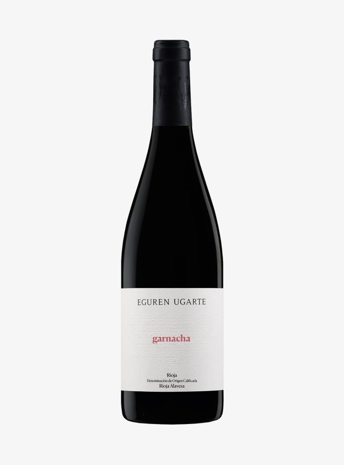 Botella de Garnacha 2024 Eguren Ugarte, vino tinto monovarietal Rioja Alavesa