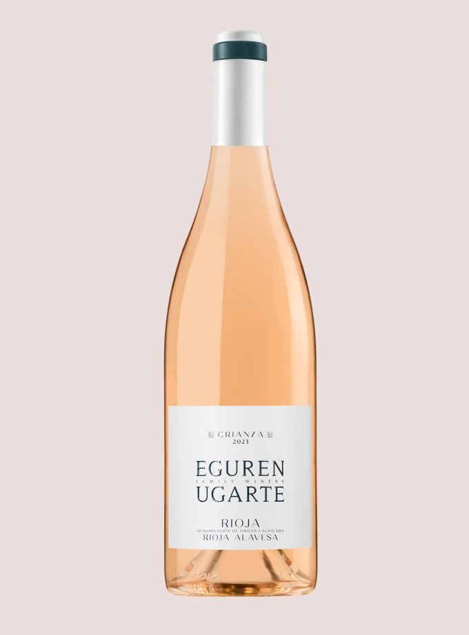 Botella de Crianza Rosado 2023 Eguren Ugarte, vino rosado Rioja Alavesa